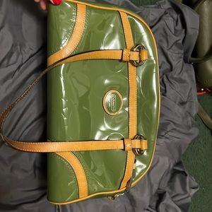 Green Coach purse